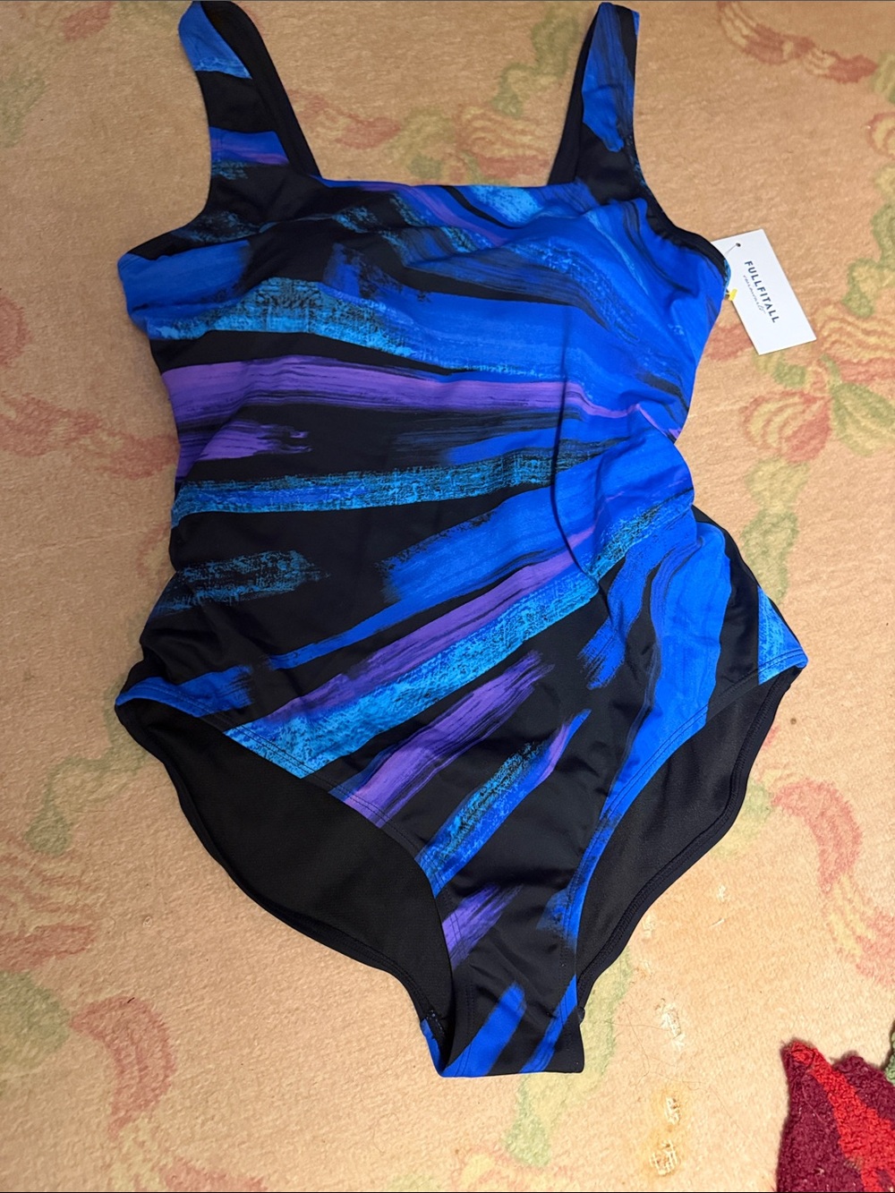 Women's One-Piece Swimsuit in Blue and Purple - Pullman